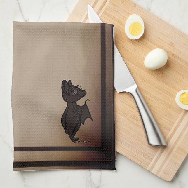Linge De Cuisine essuie-tout de cuisine Brume Chauve-souris Clignot (Quart Plié)