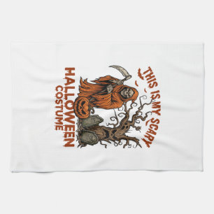 Linge De Cuisine Est Costume d'Halloween Effrayant Citrouille Reape