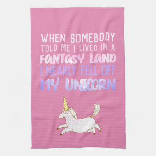 Linge De Cuisine est tombé de ma licorne, cadeaux de filles, courto