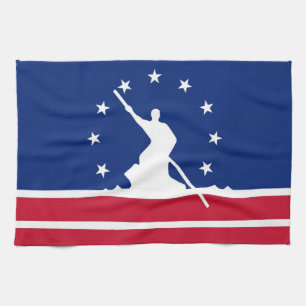 Linge De Cuisine État uni par drapeau Amérique la Virginie de vil