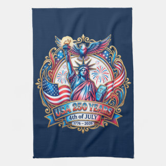 Linge De Cuisine États-Unis 250 ans 4 juillet 1776-2026