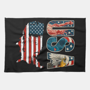 Linge De Cuisine Etats-Unis Patriotique 4 juillet Amérique Drapeau