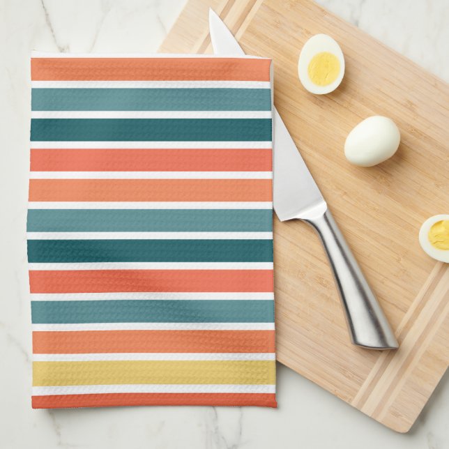 Linge De Cuisine Été de '77 Stripes (Quart Plié)