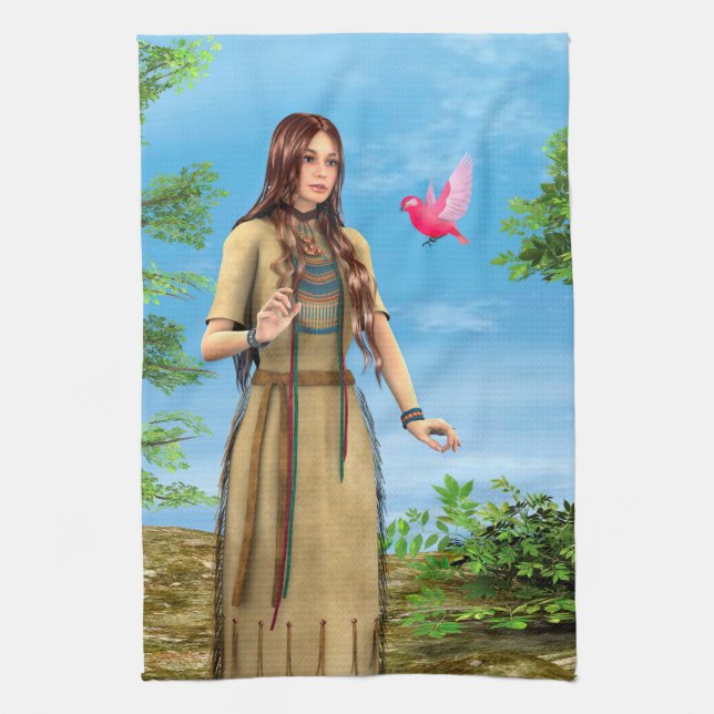 Linge De Cuisine Été indien (Vertical)