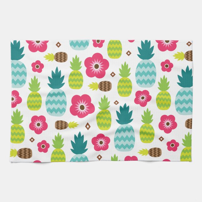 Linge De Cuisine Été tropical de l'ananas (Horizontal)