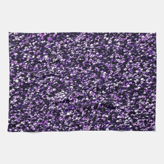 Linge De Cuisine Étincelle violette (Horizontal)