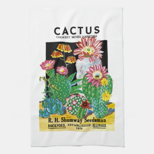Linge De Cuisine Étiquette de paquets de semences Cactus