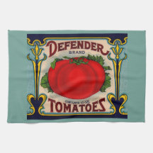 étiquette de tomates de la marque Defender dans le