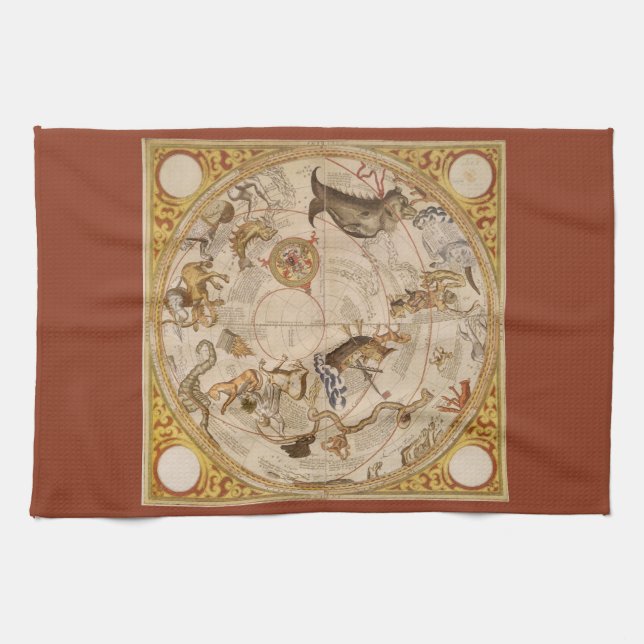 Linge De Cuisine Étoiles de constellation ciel méridional Astronomi (Horizontal)