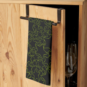 Linge De Cuisine Étoiles, Étoiles, Étoiles - Vert citron