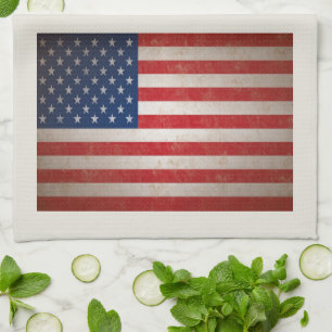 Linge De Cuisine Étoiles patriotiques du drapeau américain 50