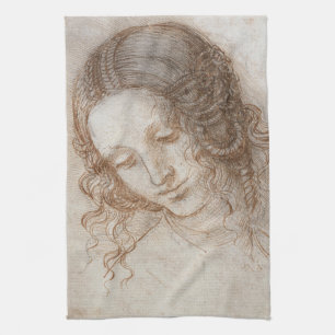 Linge De Cuisine Étude de Léonard de Vinci pour la tête de Léda