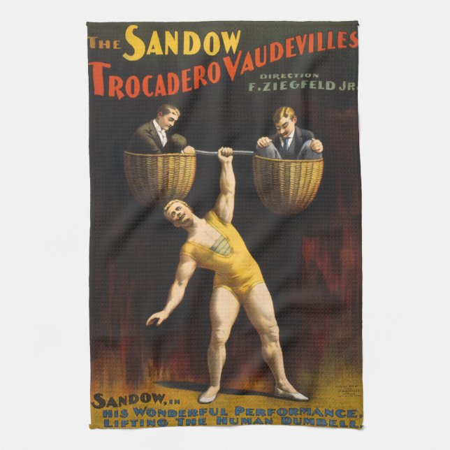 Linge De Cuisine Eugen Sandow Vaudeville Haltérophile  (Vertical)