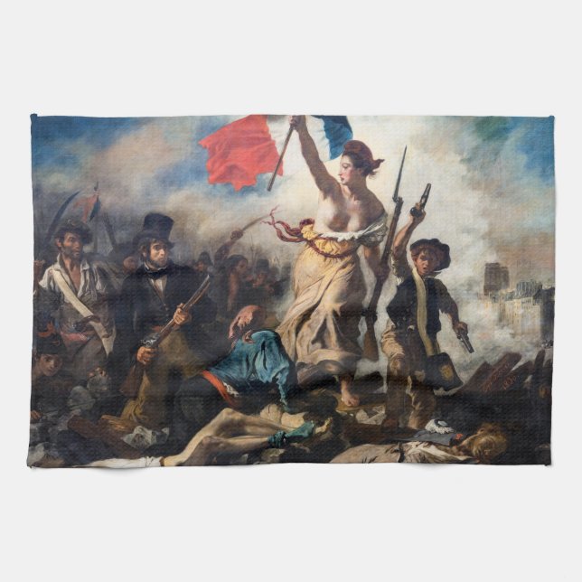 Linge De Cuisine Eugene Delacroix - La Liberté guidant le peuple (Horizontal)