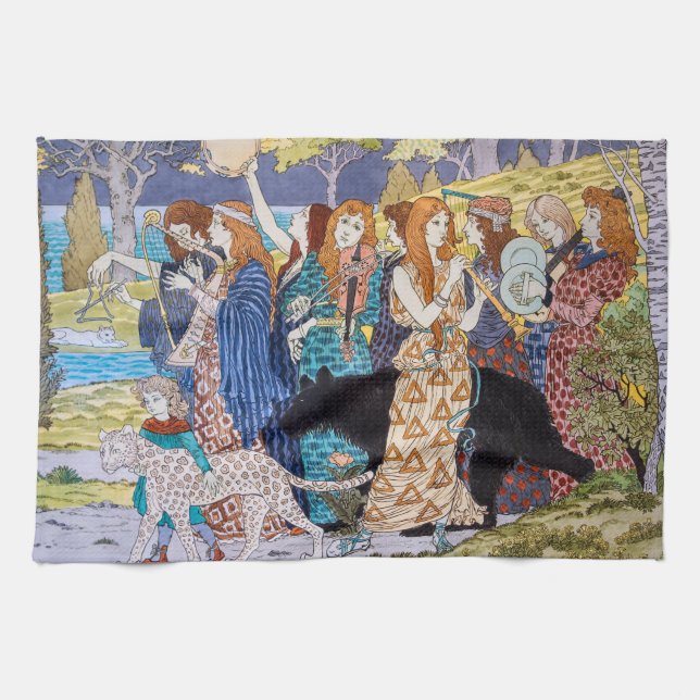 Linge De Cuisine Eugene Grasset - Panneau Décoratif Harmonie (Horizontal)