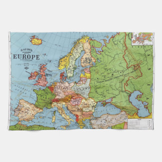 Linge De Cuisine Europe vintage Carte générale du XXe siècle