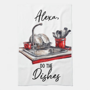 Linge De Cuisine Évier de cuisine amusant