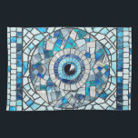 Linge De Cuisine Evil Oeil Amulet Mosaic Art<br><div class="desc">Evil Oeil Amulet Mosaic Art</div>