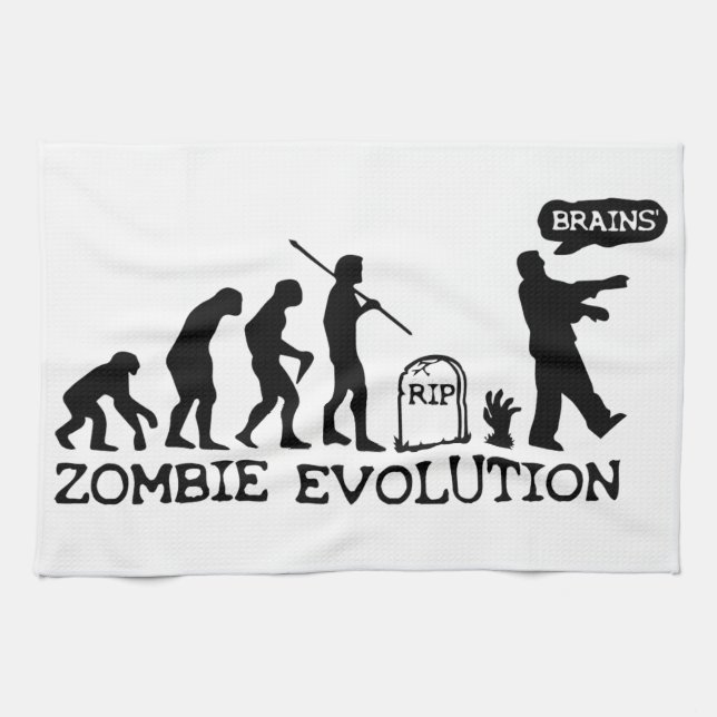 Linge De Cuisine Évolution de zombi (Horizontal)