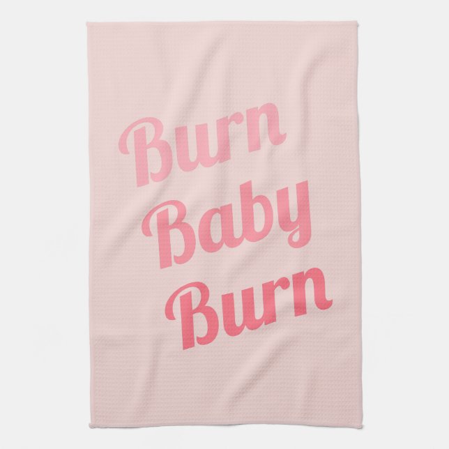 Linge De Cuisine Exercice Motivation Burn Baby Pink (Vertical)