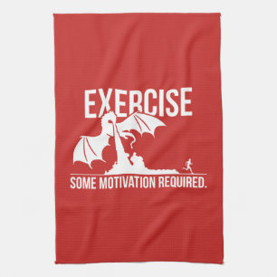 Linge De Cuisine Exercice, Motivation Requise, Dragon - Drôle