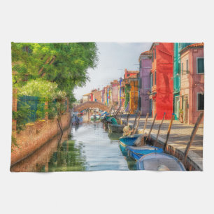 Linge De Cuisine Explorer le charme vibrant de Burano