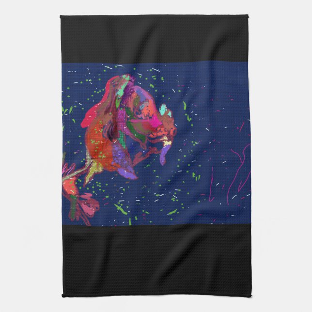 Linge De Cuisine Exquisite Floral Art Kitchen Towel (Vertical)