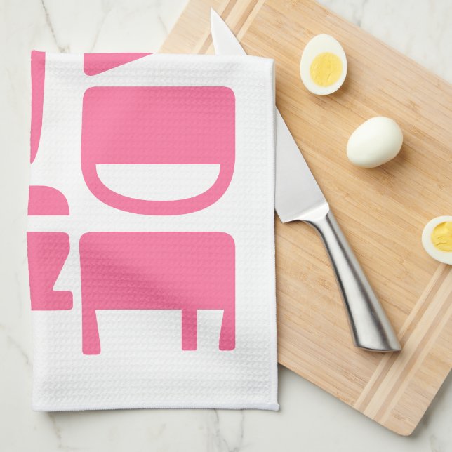 Linge De Cuisine Fabriqué dans les années 80 (Quart Plié)