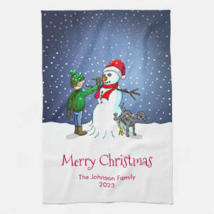 Linge De Cuisine Faire un bonhomme de neige
