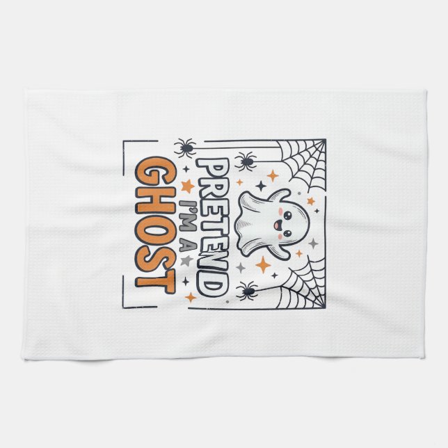 Linge De Cuisine Faisons comme si j'étais un Fantôme Mignon Hallowe (Horizontal)