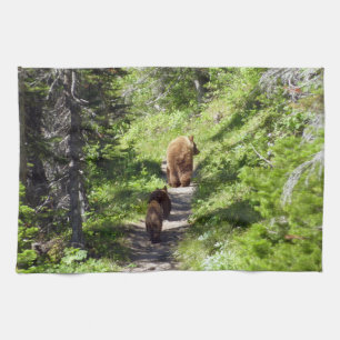 Linge De Cuisine Famille d'ours brun