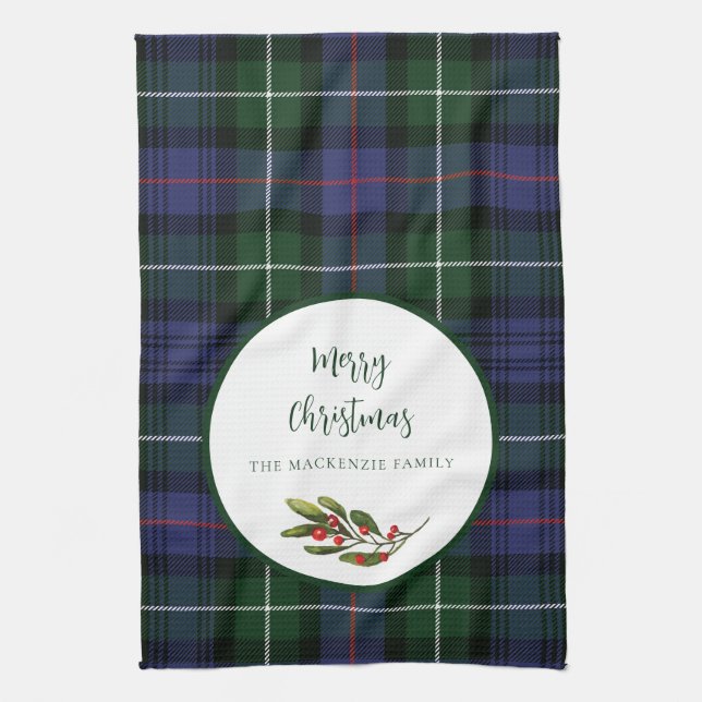 Linge De Cuisine Famille Plaid Noël MacKenzie Tartan (Vertical)