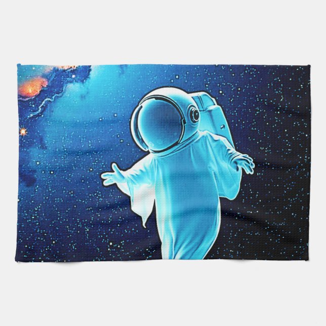 Linge De Cuisine Fantôme cosmique dans la conception spatiale (Horizontal)