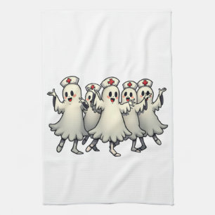 Linge De Cuisine Fantômes éffrayants d'Halloween en costumes d'infi
