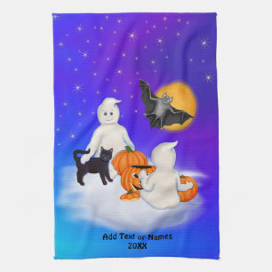 Linge De Cuisine Fantômes et amis d'Halloween