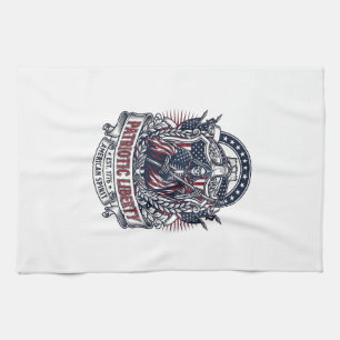 Linge De Cuisine Faucheuse de la Liberté Patriotique Squelette de P