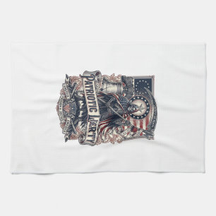 Linge De Cuisine Faucheuse de Liberté Patriotique Squelette de Patr