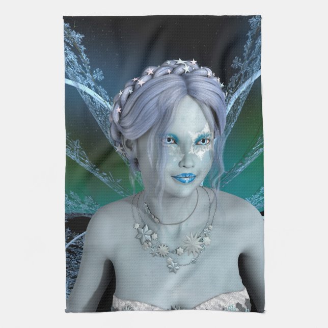 Linge De Cuisine Fée d'hiver (Vertical)