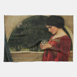 Linge De Cuisine Femme à la boule de cristal, peinture de Waterhous