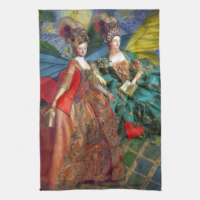 Linge De Cuisine Femme Papillon Capricieuse Gémeaux Gothique Classi (Vertical)