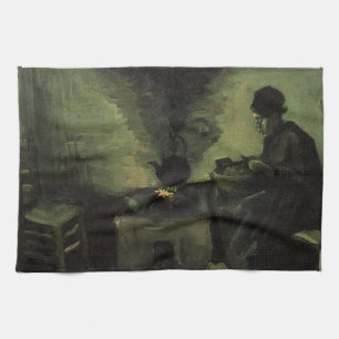 Linge De Cuisine Femme paysanne par foyer par Vincent van Gogh