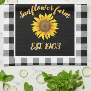 Linge De Cuisine Ferme de tournesols 
