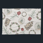 Linge De Cuisine Ferme d'hiver<br><div class="desc">Une ferme rustique hiver pour vos vacances</div>