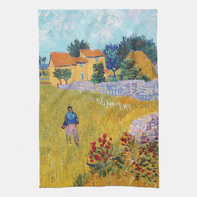 Linge De Cuisine Ferme en Provence, Van Gogh (Vertical)