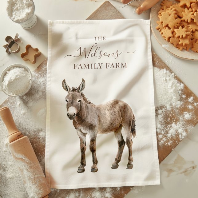 Linge De Cuisine Ferme familiale Âne rustique de la ferme de campag (Créateur téléchargé)