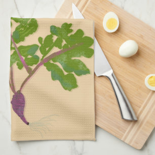 Linge De Cuisine Ferme Radis Navets Plantes Jardinage