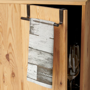 Linge De Cuisine ferme rustique grange beige gris blanc bois