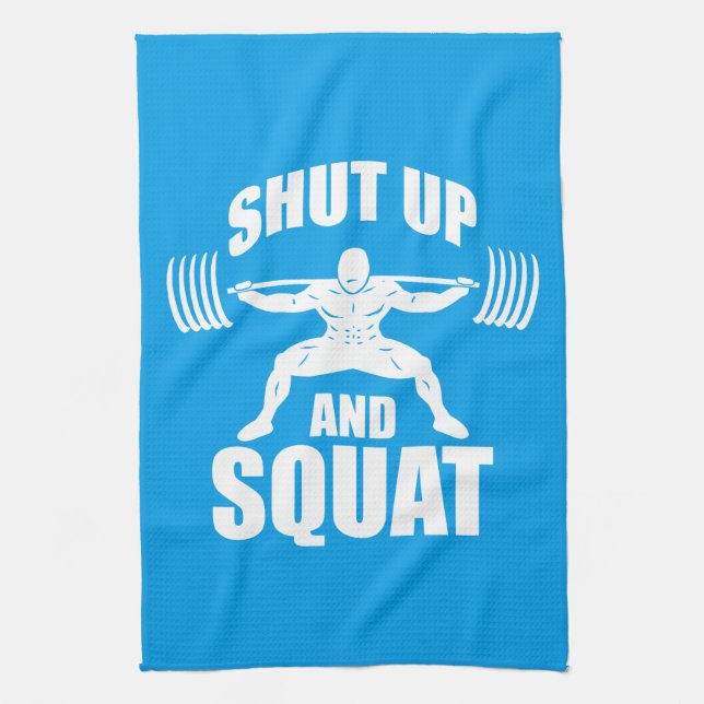 Linge De Cuisine Fermer Et Squat - Motivation De L'Entraînement (Vertical)