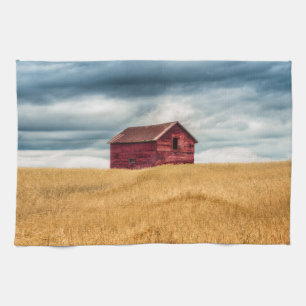 Linge De Cuisine Fermes Vielle grange rouge
