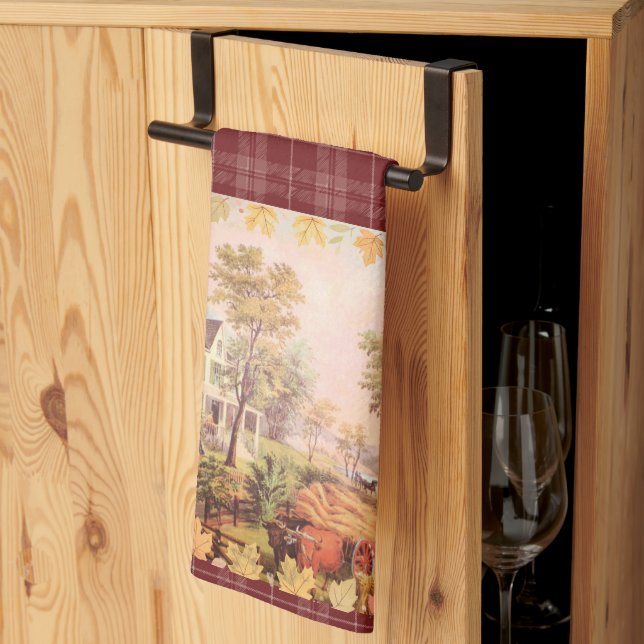 Linge De Cuisine Fermiers Thanksgiving Accueil Récolte Plaid (Pliage en tiers)